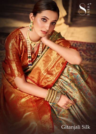 Gitanjali Silk By Aura Silk Wedding Saree Collection